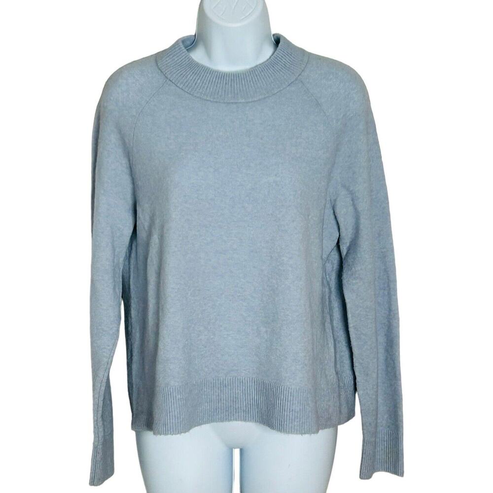 Athleta Merino Wool‎ Blend Sweater Size XS Blue Lightweight